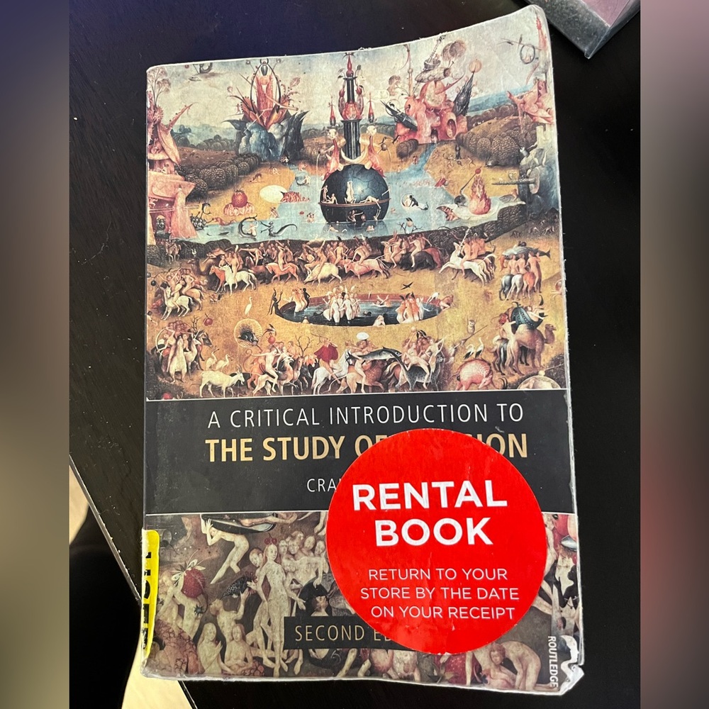 A critical introduction to the study of religion second edition Craig Martin